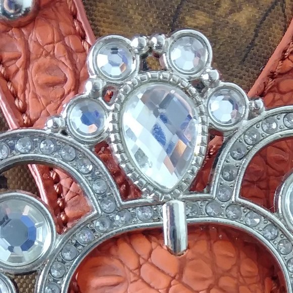 Yesir orange-brown-tan camouflage purse - Picture 11 of 14